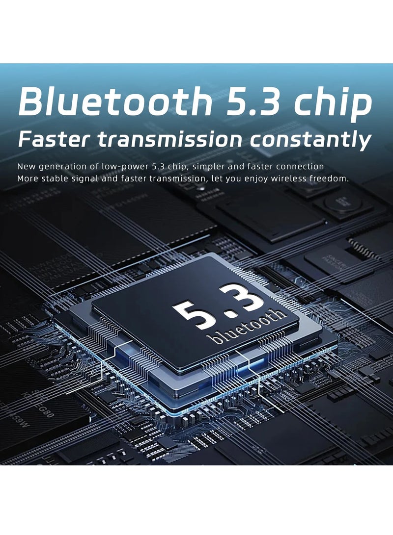 AROAQ Bluetooth Earphones, IPX5 Waterproof TWS Wireless Bluetooth Headset, 9D Sound Quality Comfortable Earhook Stereo Headphones With Mic For Running Cycling Workout Training, (White) - Image 4