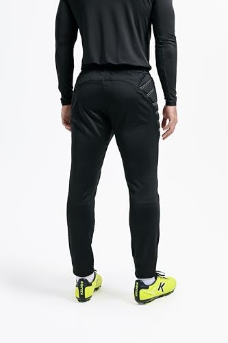 KELME سروال حارس مرمى كيلمي للرجال - ليجنغ حارس مبطن، مقاس كبير جداً، أسود/أخضر - Image 2