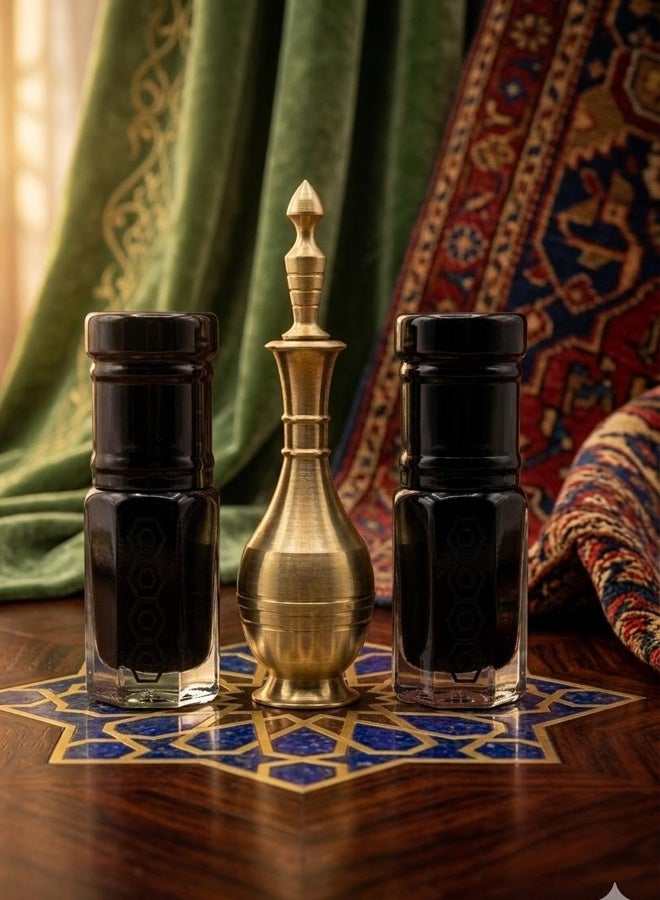 100% Pure Black Kohl (Ithmid) - Quarter Tola + Quarter Tola with Copper Kohl Applicator - Image 2