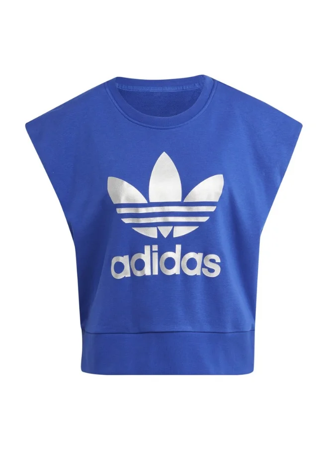 Adidas adidas BIG LOGO HOODIE Blue Originals Women SWEATSHIRTS