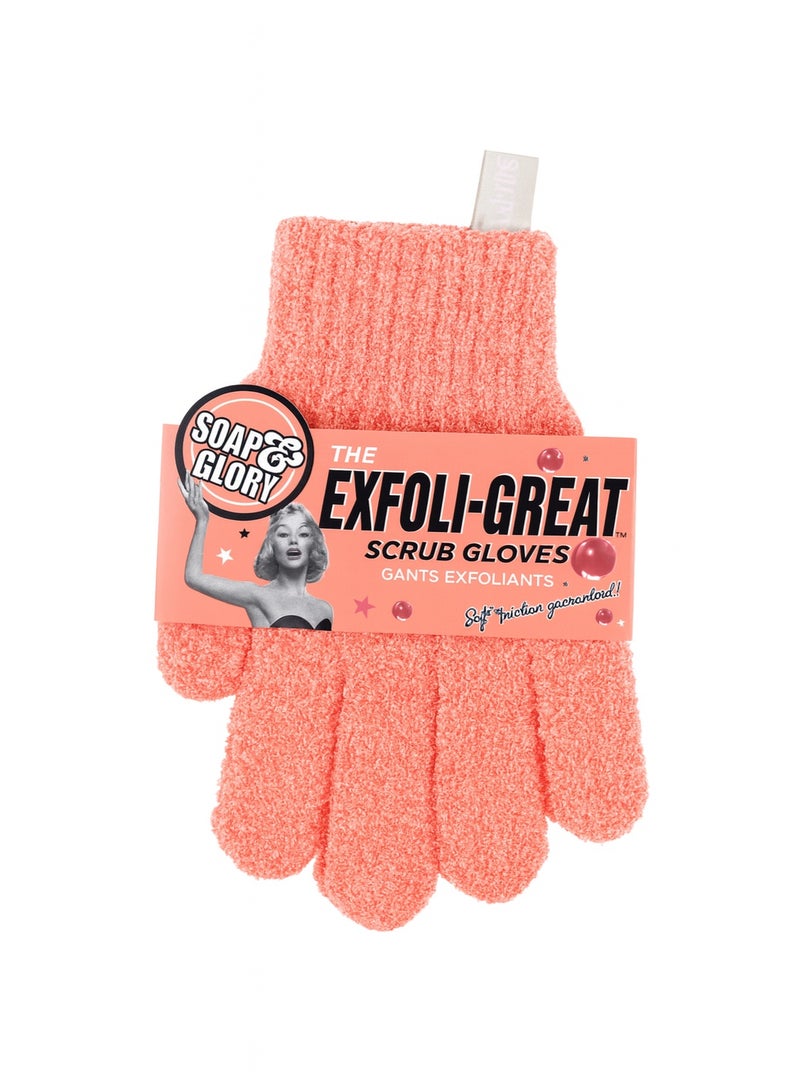 Soap & Glory THE EXFOLI-GREAT SCRUB GLOVES GANTS EXFOLIANTS