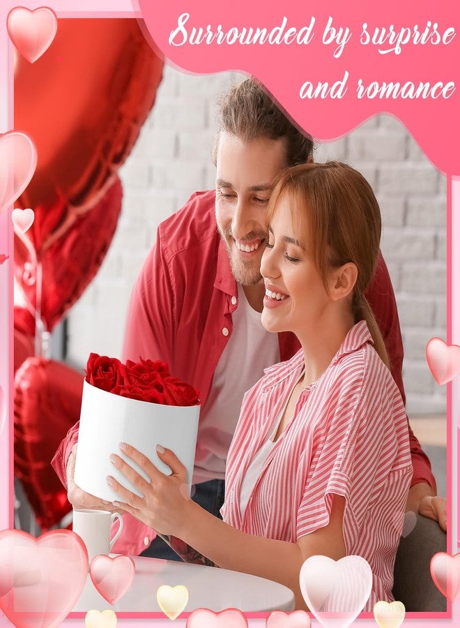 Weekgrat مجموعة ويكغرات من 4 علب هدايا دائرية للهدايا، علب زهور بأغطية لتنسيقات الزهور، تنسيقات زهور متداخلة لعيد الأم، التخرج، الزفاف، عيد الميلاد، عيد الحب (أبيض) - Image 5