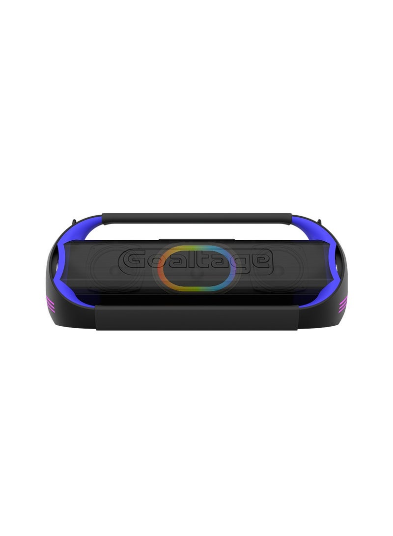 Goaltage BeatBox Portable Speaker including Two Wireless Microphones with Control Panel and TWS Functionality - Image 2