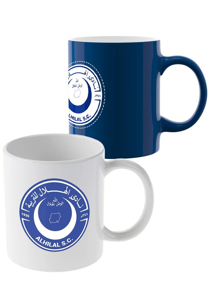 Al Hilal S.C Alhilal Ceramic Stoneware Mug - Blue  - Image 2