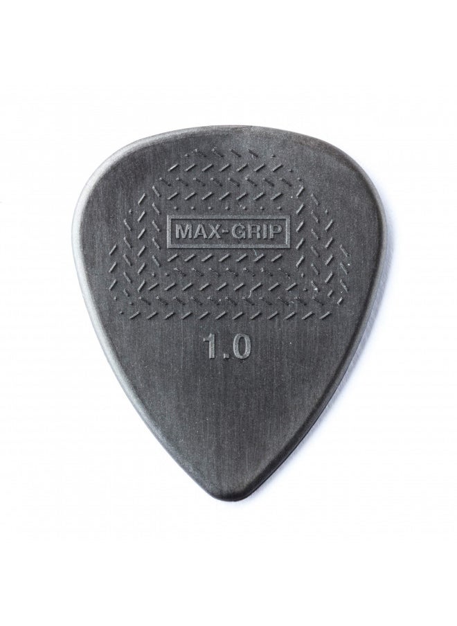 JIM DUNLOP JIM DUNLOP 449P1.0 Max-Grip® Nylon Standard, Black, 1.0mm, 12/Player's Pack 
