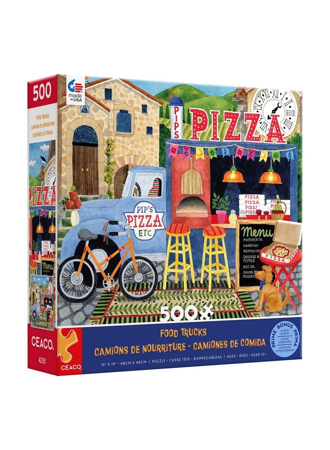 Ceaco Food Trucks Pip'S Pizza Truck 500 Piece Jigsaw Puzzle - Image 4