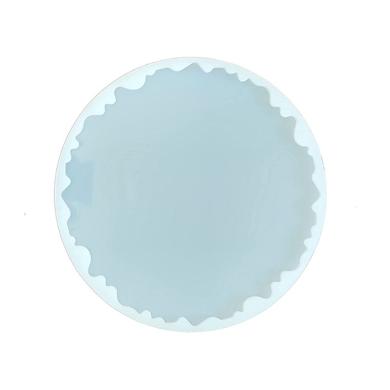 SNOOGG Silicone Epoxy Resin Molds, 1 Pcs 10 inches Large Uneven Geode Agate Molud (10 Inch) - Image 1