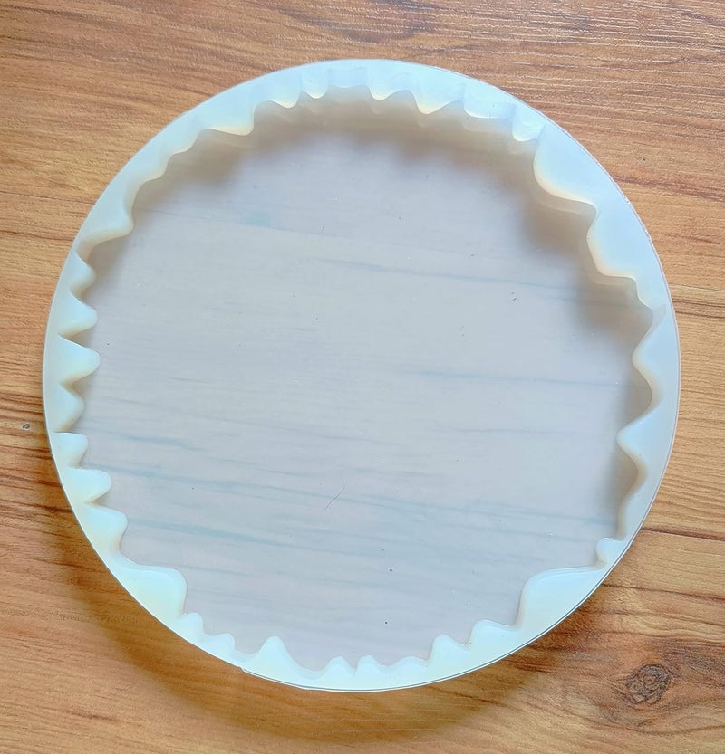 SNOOGG Silicone Epoxy Resin Molds, 1 Pcs 10 inches Large Uneven Geode Agate Molud (10 Inch) - Image 2