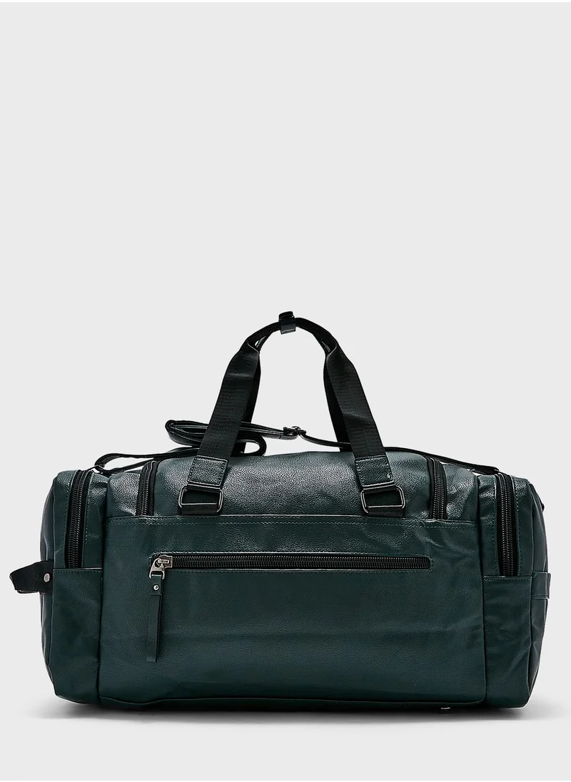 Robert Wood Duffle Bag With Multiple Compartments 51 Cm