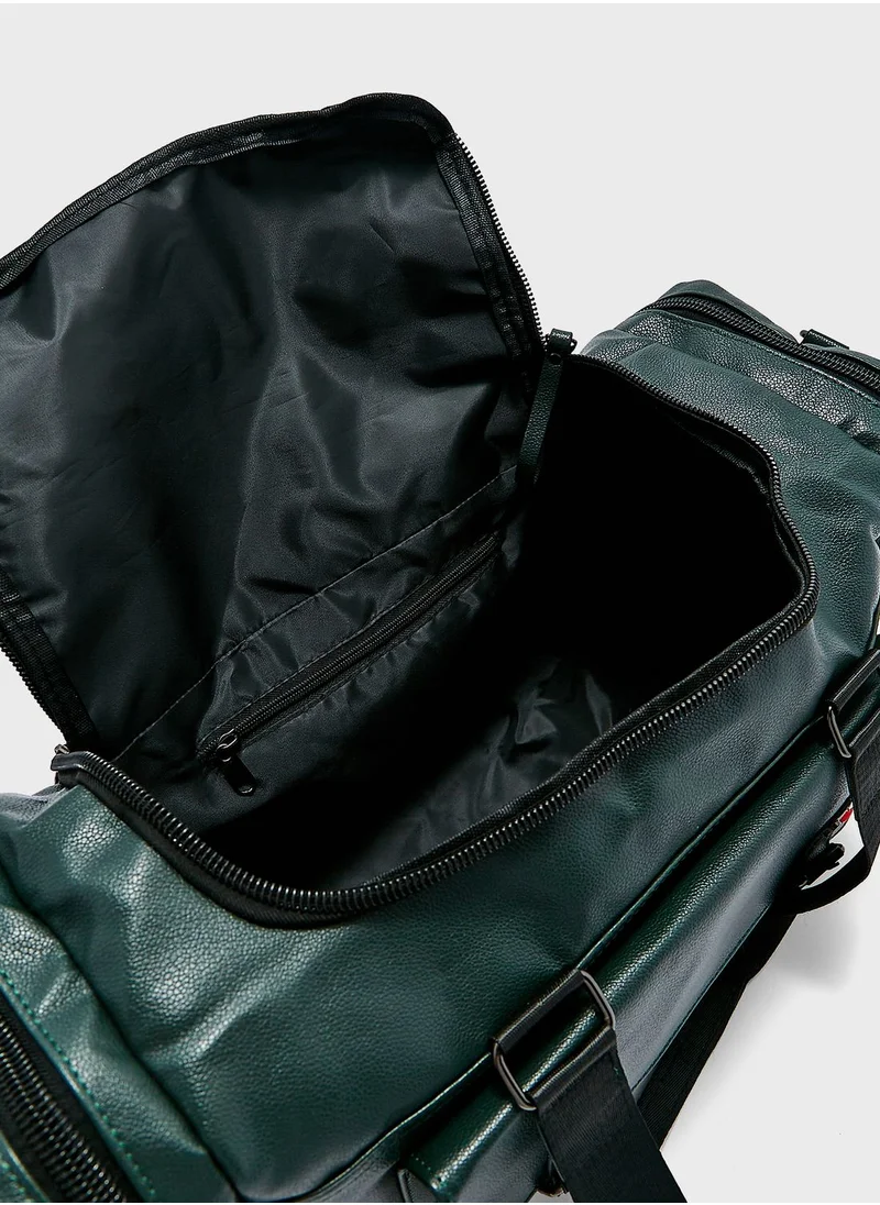 Robert Wood Duffle Bag With Multiple Compartments 51 Cm