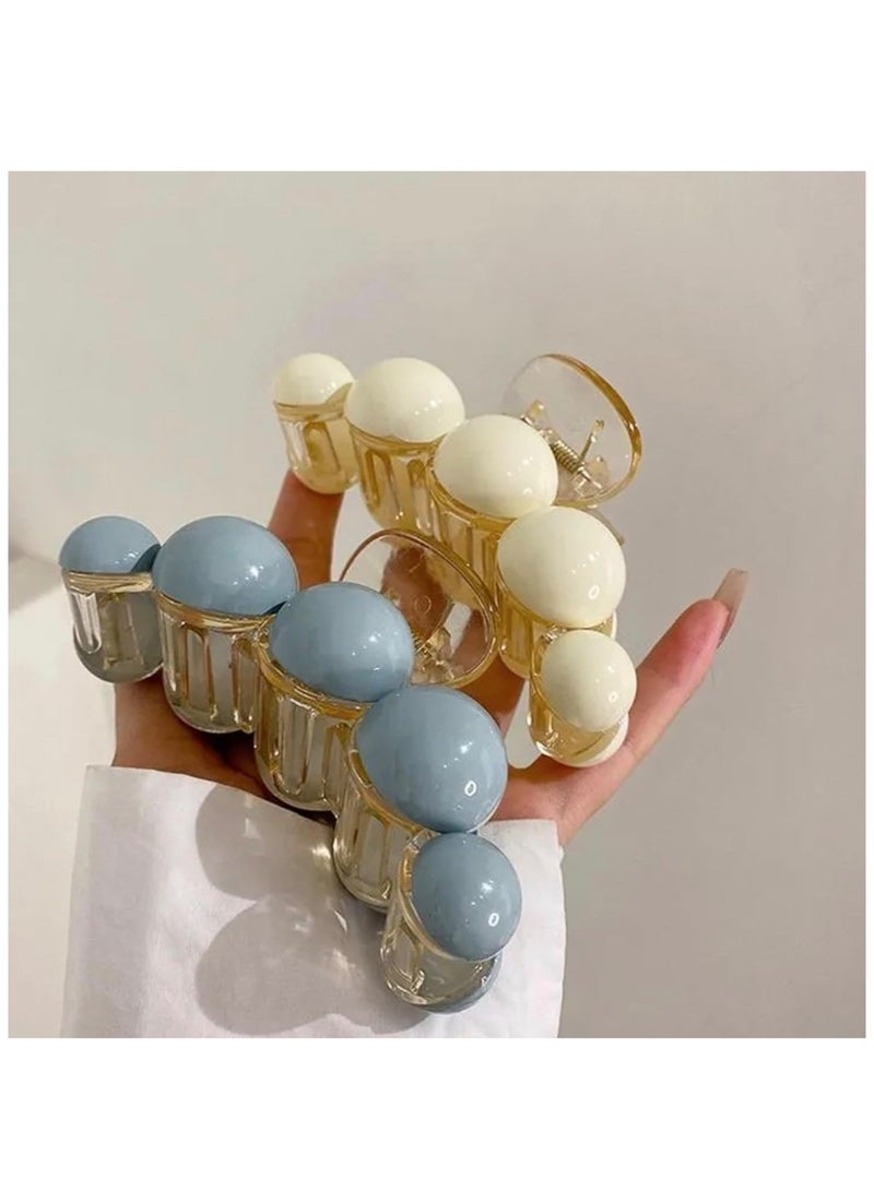 2-Piece Set of Trendy Hair Claws & Clips – 6 Attractive Modern Colors - Image 5