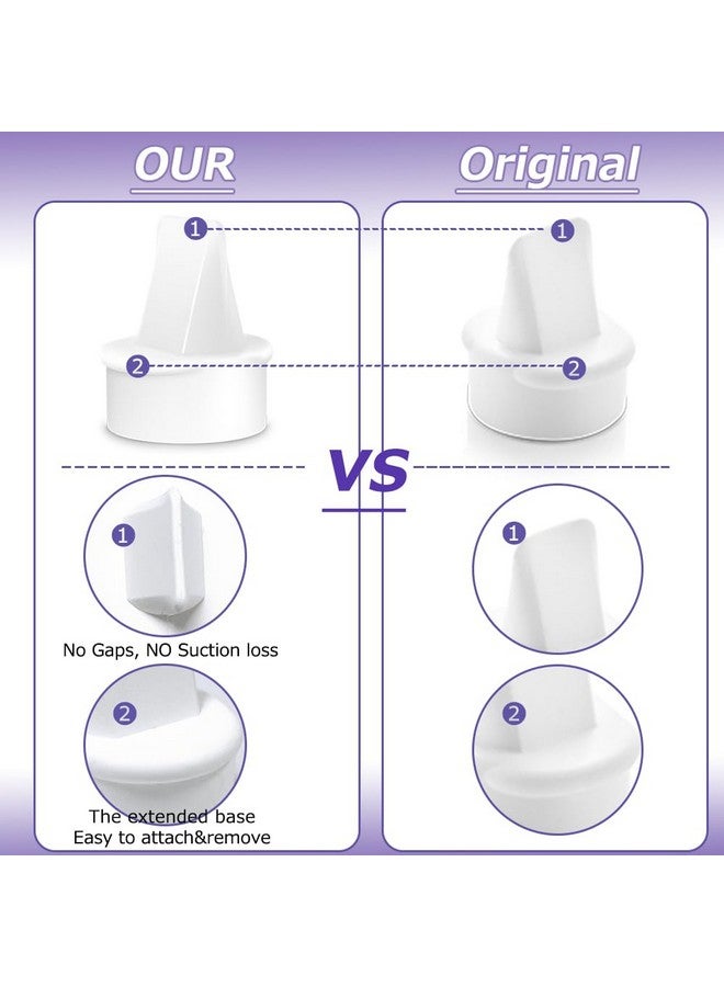 IVARONAL 8Pcs Duckbill Valves Compatible with Lansinoh Signature Pro/Smartpump 3.0/Smartpump 2.0, for Lansinoh Breast Pumps Replacement Duckbill Valves, Lansinoh Duckbill Valve Parts - Image 3