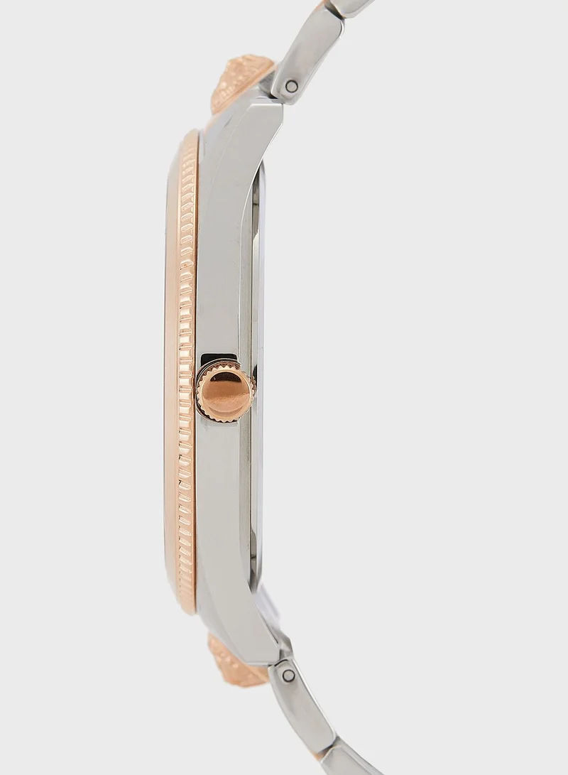 VERSUS VERSACE Steel Strap Analog Watch