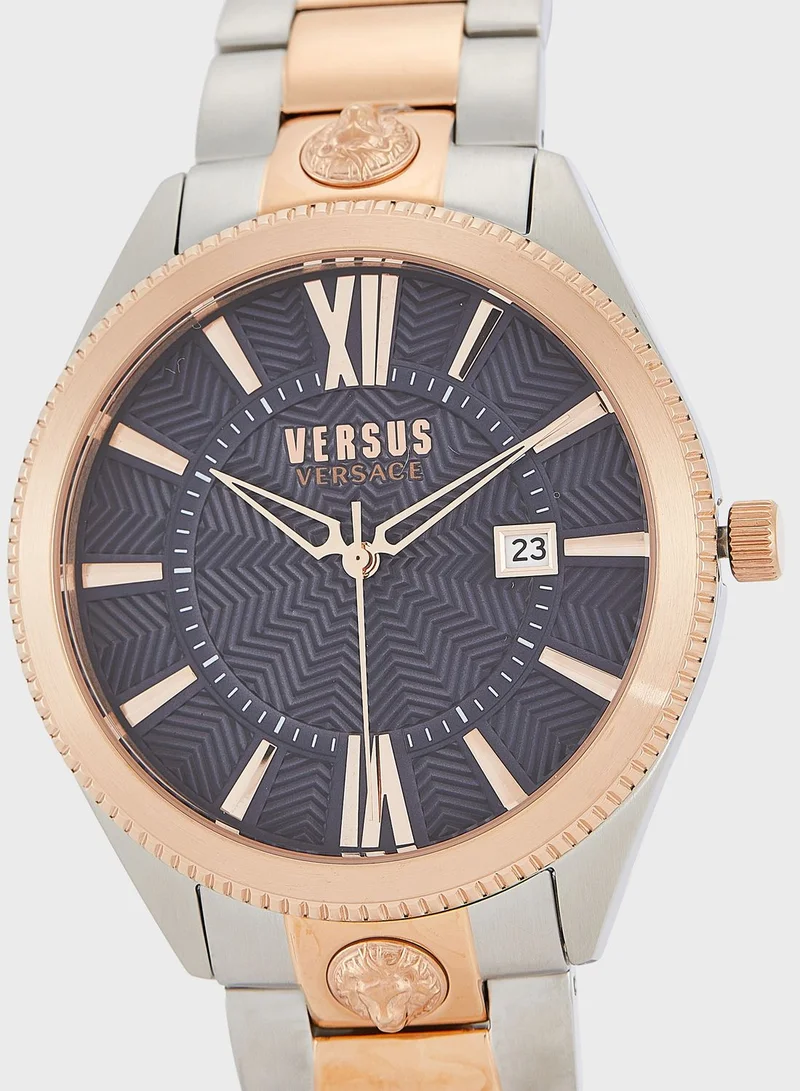 VERSUS VERSACE Steel Strap Analog Watch