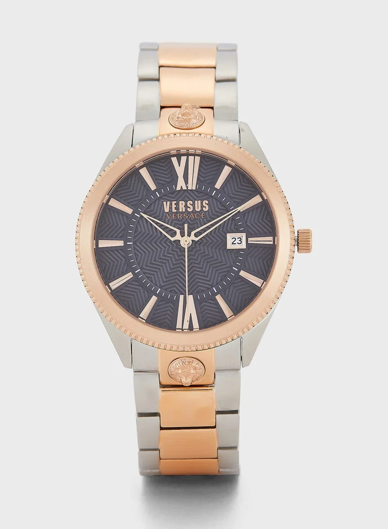 VERSUS VERSACE Steel Strap Analog Watch