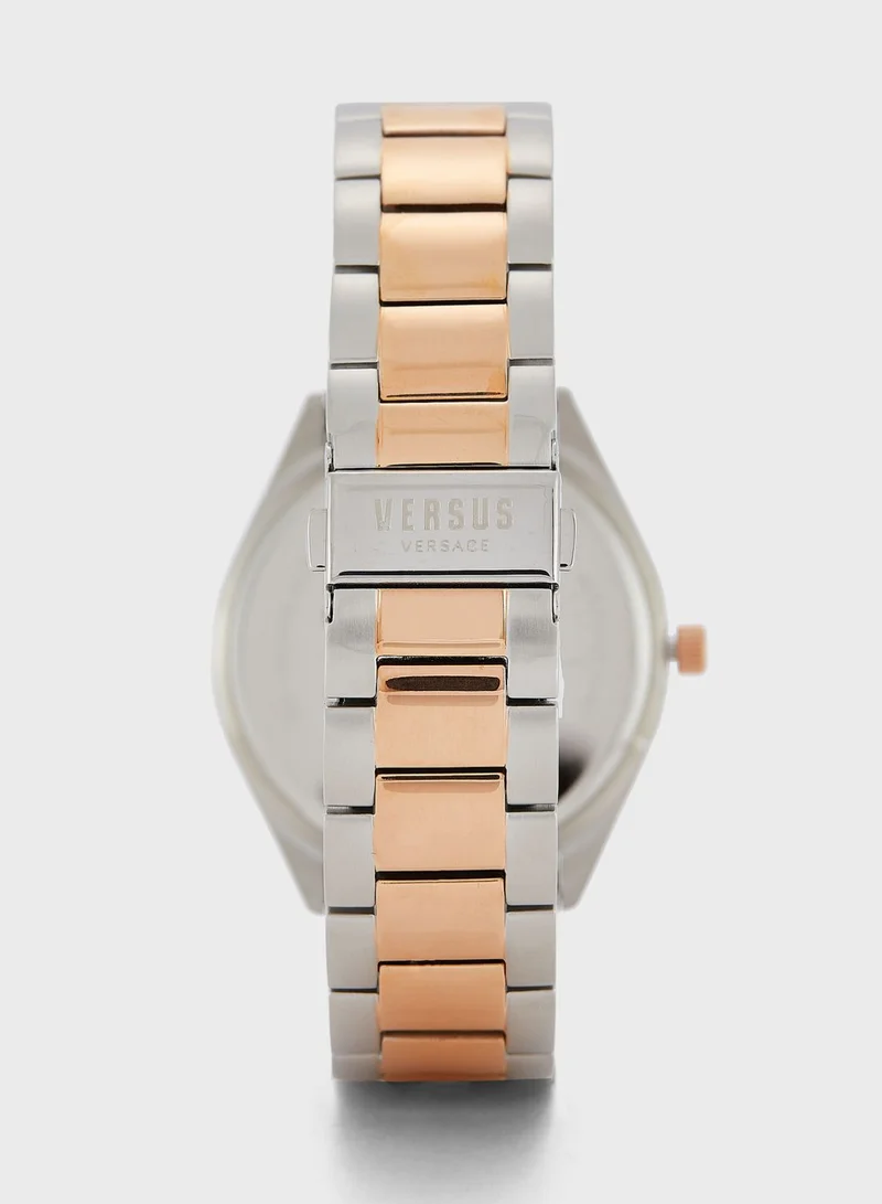 VERSUS VERSACE Steel Strap Analog Watch