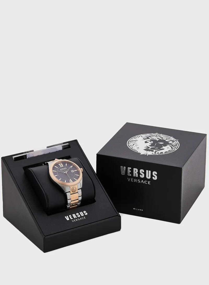 VERSUS VERSACE Steel Strap Analog Watch