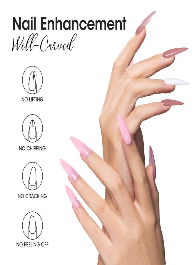 Gellen Builder Gel, Nail Extension UV Nail Gel Set Acrylic Nail Gel Kit, Easy DIY Home Gel Manicure - Pink Nudes Peach 4 Colors Hard Gel Builder 15ml - Image 3