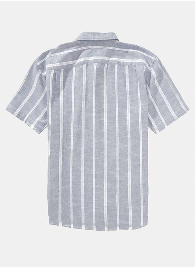 American Eagle AE Poolside Striped Button-Up Shirt  - Image 2