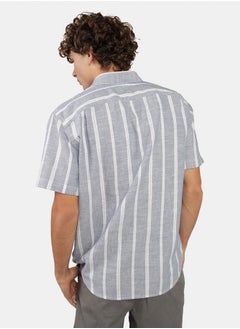 American Eagle AE Poolside Striped Button-Up Shirt  - Image 4