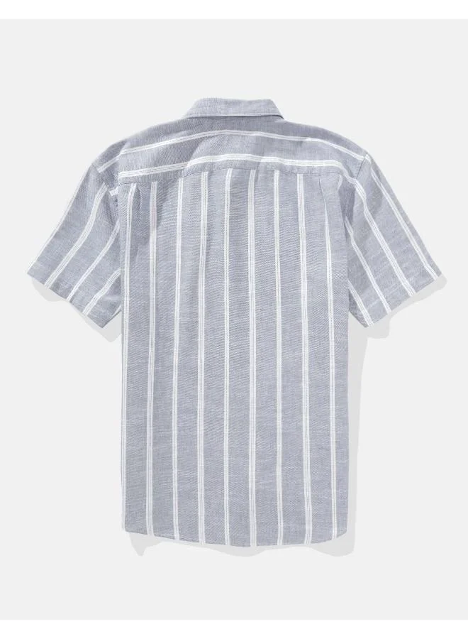 امريكان ايجل AE Poolside Striped Button-Up Shirt