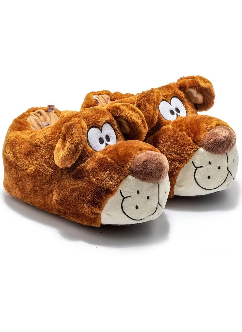 Twigy Fibert Women, Waiter Size Animal Slippers Brown 36/41 AA0623