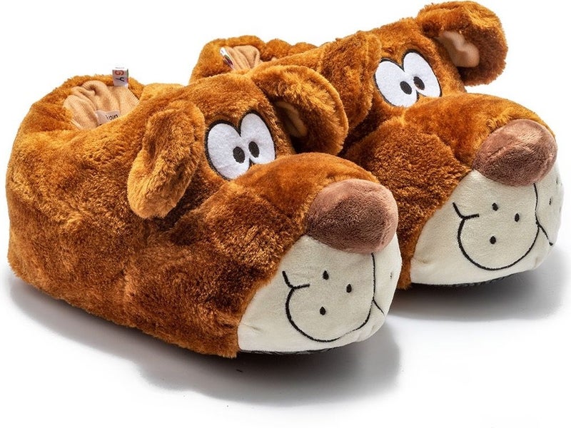 Twigy Fibert Women, Waiter Size Animal Slippers Brown 36/41 AA0623  - Image 1