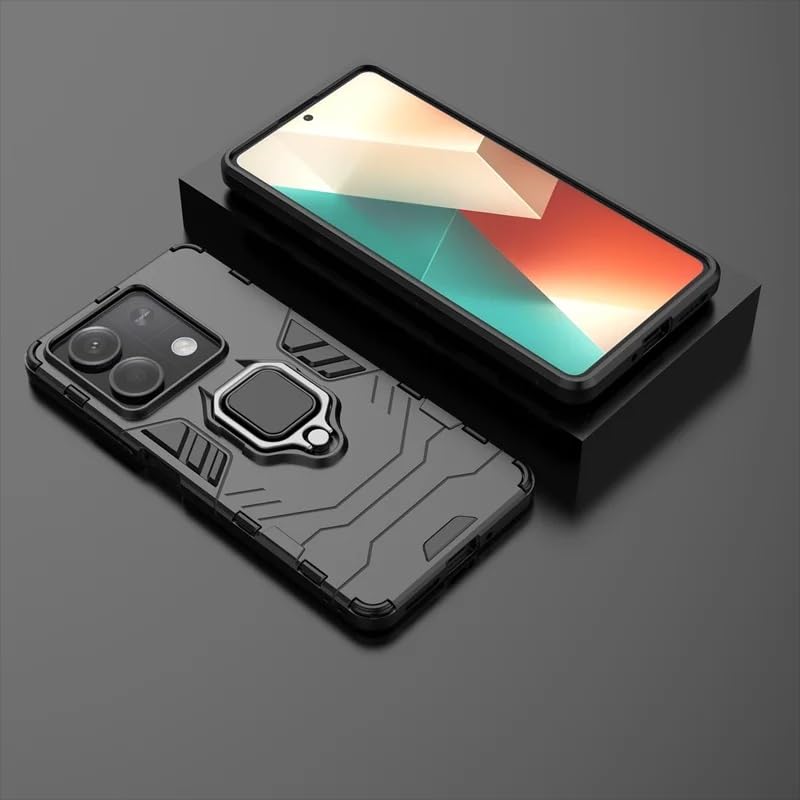 SPAZY CASE® Poco X6 Neo Back Cover | Dual Layer Armor Defender Full Body Protective + PC Hybrid Kickstand Back Case for Poco X6 Neo - Image 5