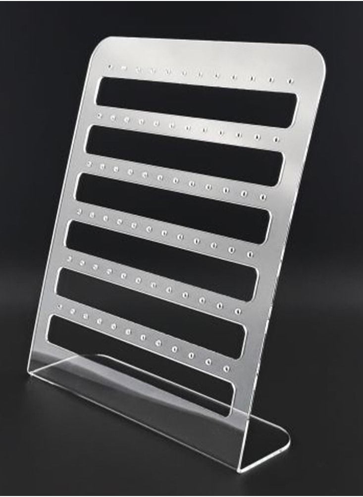 Generic - Plastic Display Rack, Clear Acrylic Earring Display Organizer Stand - Image 1