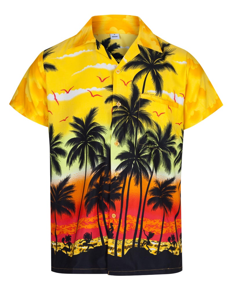 RED STAR Mens Hawaiian Shirt Loose Fit Cruise Shirts for Men - Mens Hawaiian Shirts Short Sleeve and Button Down Hawaiian Shirt for Men with Pocket S-3XL - Mens Beach Shirts Floral Tropical Shirts for Men - Image 1