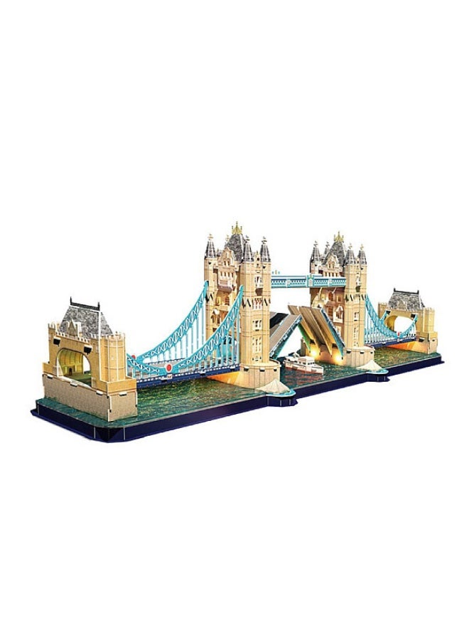 CubicFun Tower Bridge Battery Operated 3D Led Puzzle 222pcs - Image 3
