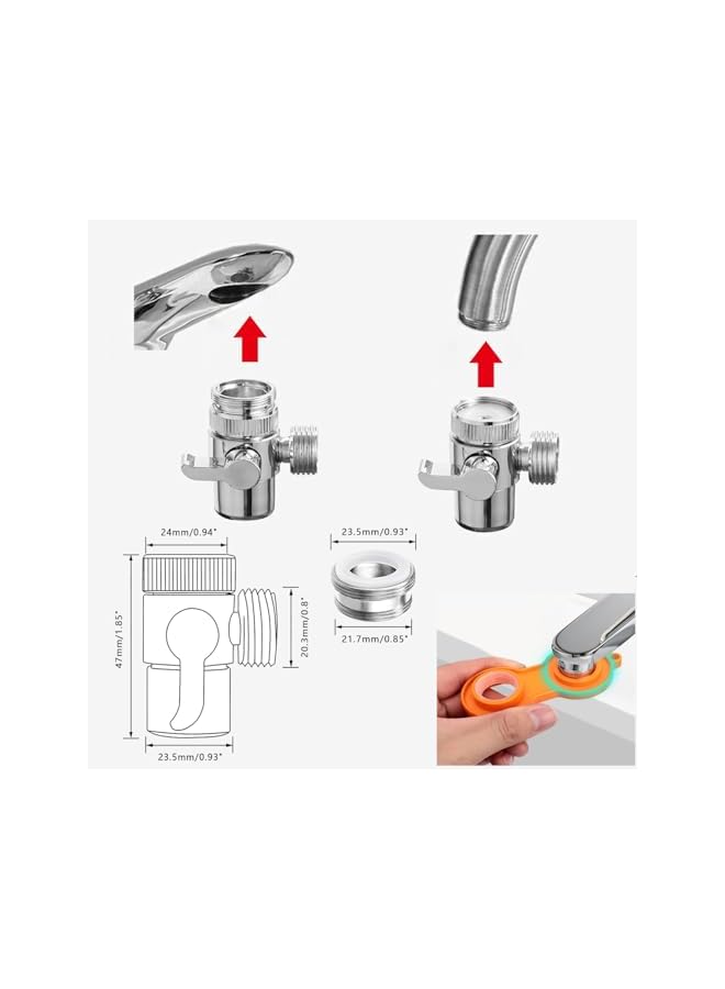 S-TOP Portable Travel Bidet Set | Travel Shattaf Set | Travel Bidet Sprayer | Connects to Mixer Tap | Shower Bidet Perfect for Travel Douche Pet Washing | 4M Telescopic Pipe | Travel Bag for Easy Storage - Image 2