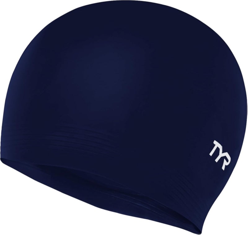 TYR Latex Swim Cap, Navy