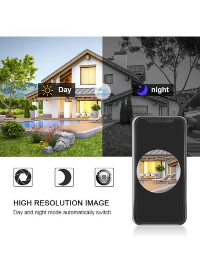 جرس باب ذكي واي فاي - فيديو 1080 بيكسل وصوت ثنائي الاتجاه - عملي وسهل الاستخدام لأمان منزلك اليومي - Image 3