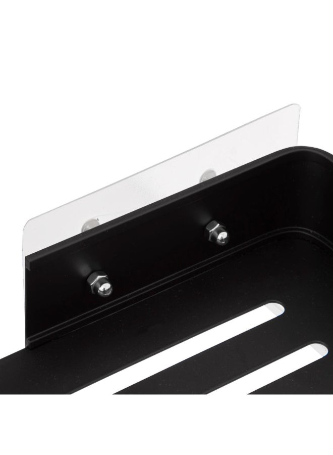 Five Simply Smart Rectangular Shower Shelf with Adhesive Sticker Black 5.8 x 13 x 32.5 cm 200118 - Image 3