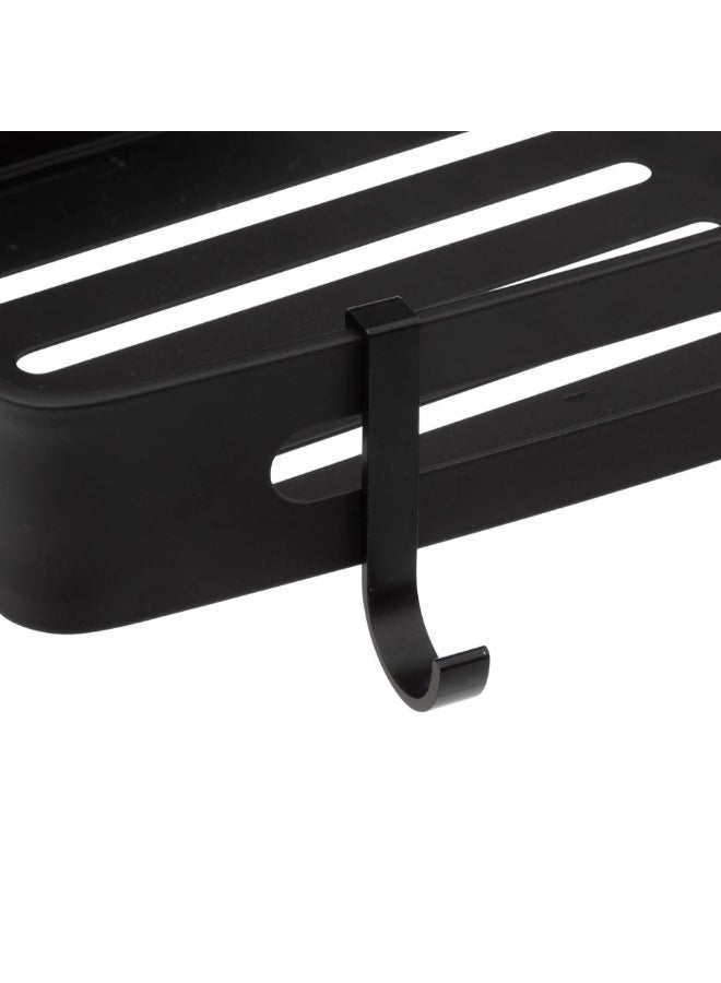 Five Simply Smart Rectangular Shower Shelf with Adhesive Sticker Black 5.8 x 13 x 32.5 cm 200118 - Image 4