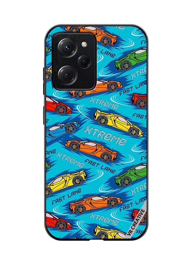 VR CREATIVE Protective Case Cover For Xioami Pcoo X5 Pro Abstract Seamless Pattern With Sport Cars Design Multicolour - Image 1