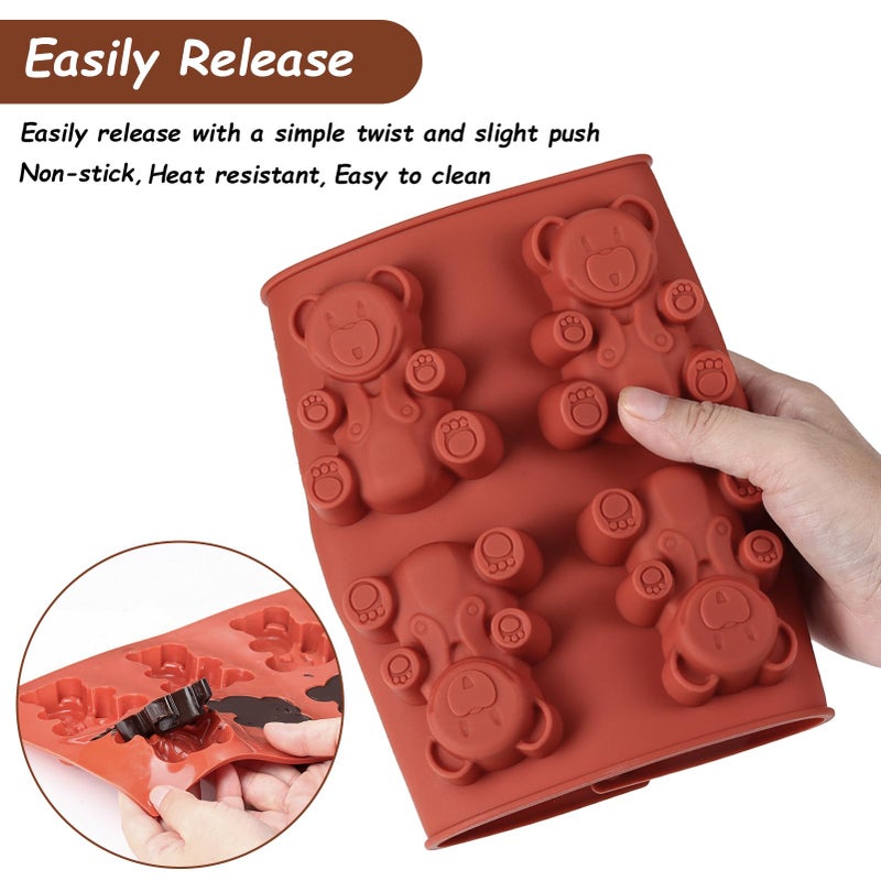 FantasyDay Premium Love Bear Silicone Cupcake Mold Candy Mold for Your Holiday Cake, Soap, Ice Cube, Gummy, Cookie, Jelly, Candy, Pudding, Jello Shot and More #1 - Image 4