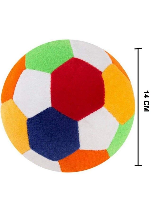 FunBlast Plush Soft Rattle Ball Toy Multicolour Mini Basketball Ball Toys For Kids Cute Stuffed Sport Ball With Rattle Sound Toy For Baby;Boys;Girls 14 Cm - Image 4
