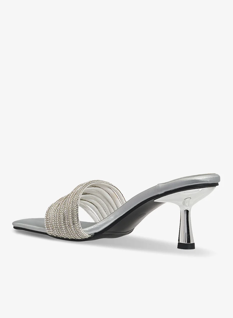 Khizana Silver heeled_sandals for Women | Best Price UAE
