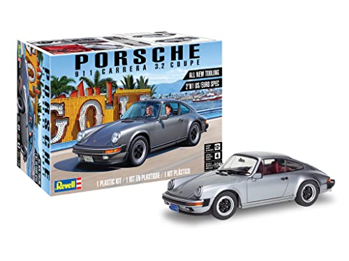 Revell 85-4521 Porsche 911 Carrera 3.2 Coupe 2N1 Model Car Kit 1:24 Scale 109-Piece Skill Level 4 Plastic Model Building Kit - Image 1