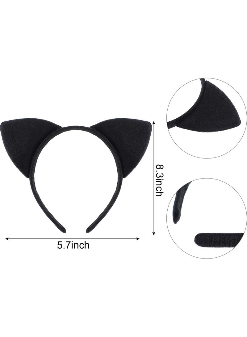 إسكدنيا 6 قطع طوق رأس   آذان القطط طوق رأس  آذان القطط إكسسوارات شعر للفتيات النساء هدايا الحفلات اليومية - Image 2