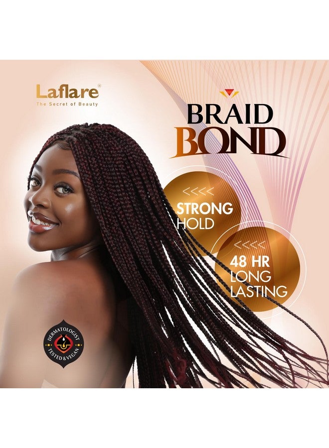 Laflare Aflare 1 Lb Braid Gel Extreme Hold For Natural & Kids Hair Vegan Professional Conditioning Nourishing Shine Gel For Braiding Locs Afro Twist Hair. (Cherry) - Image 5