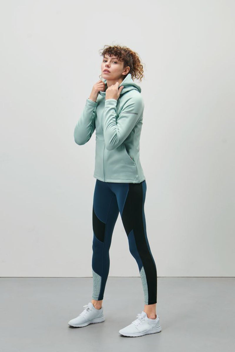 Tchibo Women Regular Fit Plain Hooded Jacket, Mint Green  - Image 1