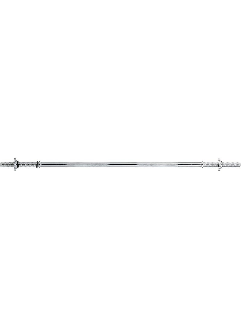 Straight bar for weightlifting – a sturdy iron bar with locking mechanisms for weights - Image 1