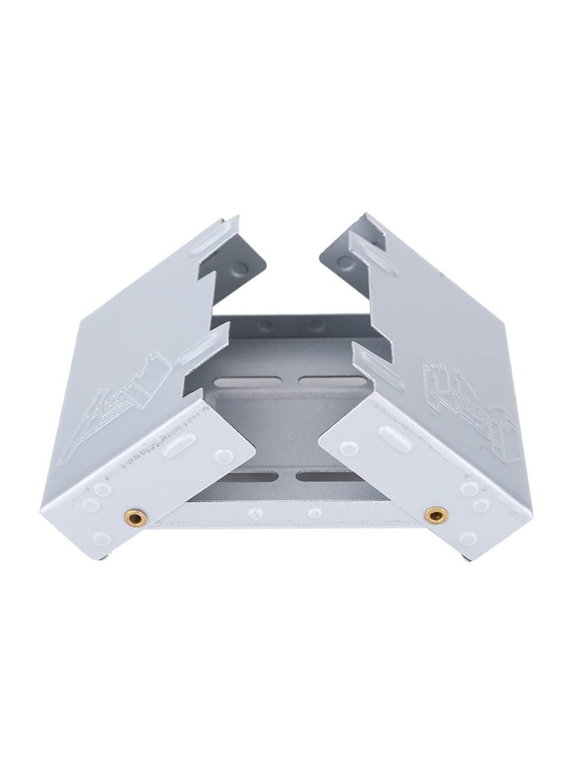 Excefore Compact Camping Cooktop, Camp Stove Windshield, 2Pcs Solid Fuel Tablet Pocket Stove, Lightweight Compact Camping Stove Windscreen, 9.5 x 7.5 x 5.5cm/3.7 x 3.0 x 2.2in  - Image 2