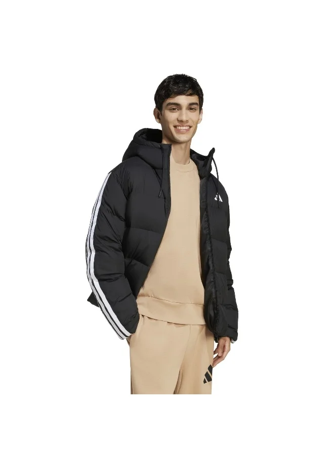 Adidas BLACK Ess 3S P D Hd J Black Jacket (Down) Jackets For Men for Men | Best Price UAE
