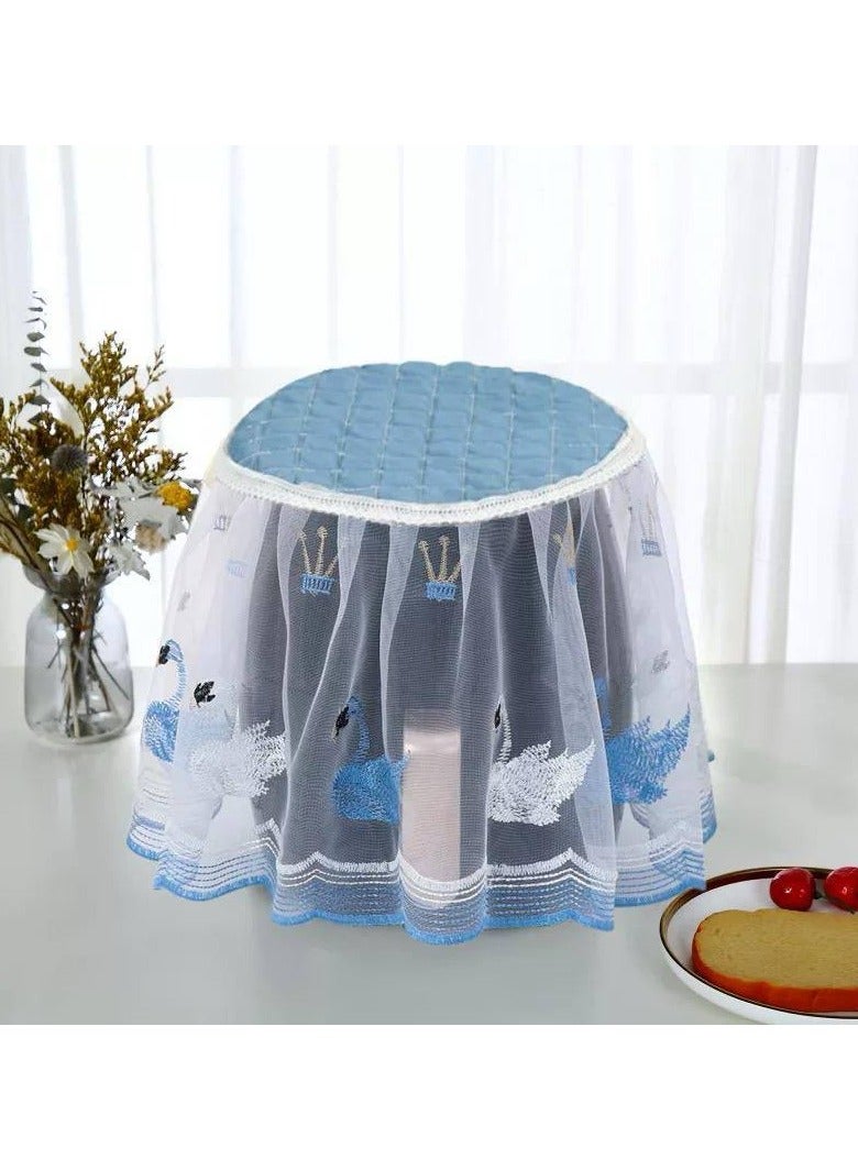 Trendy Air Fryer Cover, Original Imported Chiffon Lace Material, Heavy Duty, Can Be Washed 1000 Times, Available in Blue TR - Image 3