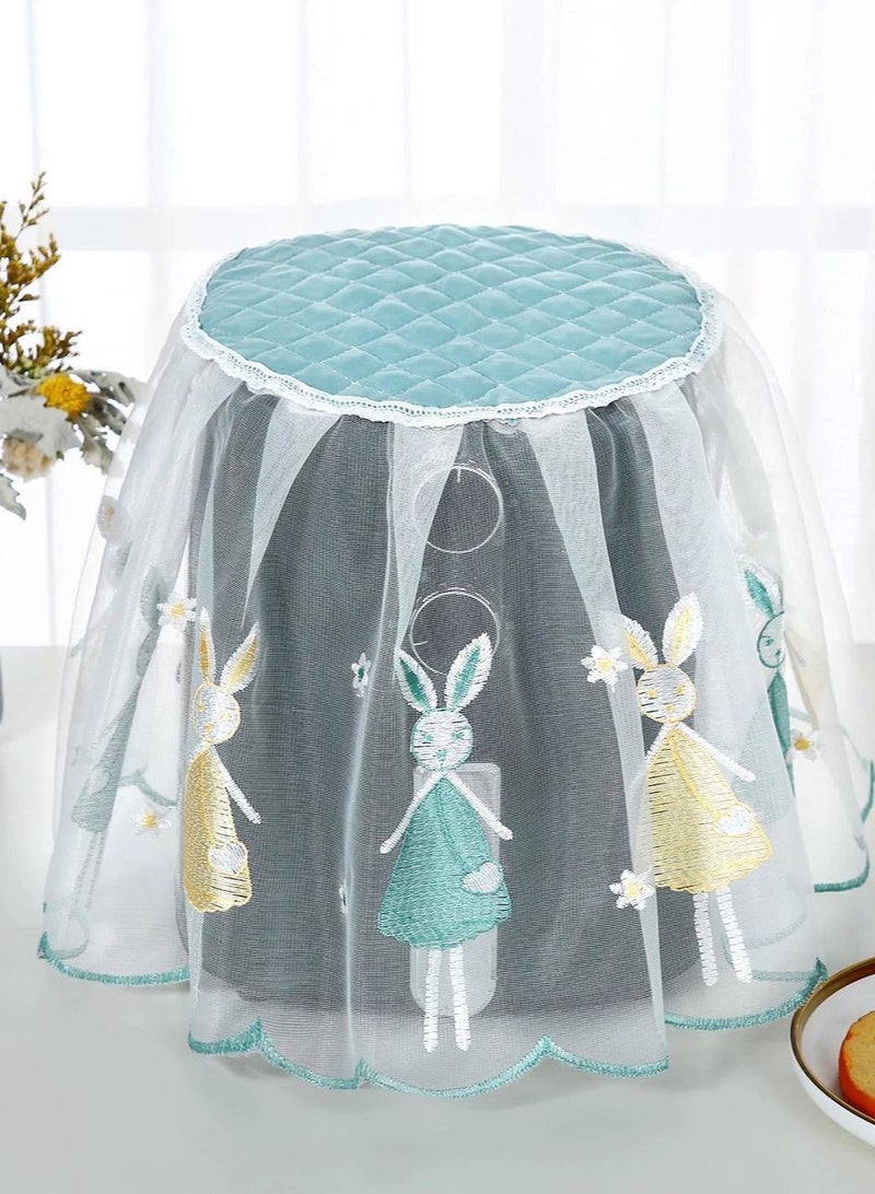 Trendy Air Fryer Cover, Original Imported Chiffon Lace Material, Heavy Duty, Can Be Washed 1000 Times, Available in Blue TR - Image 2