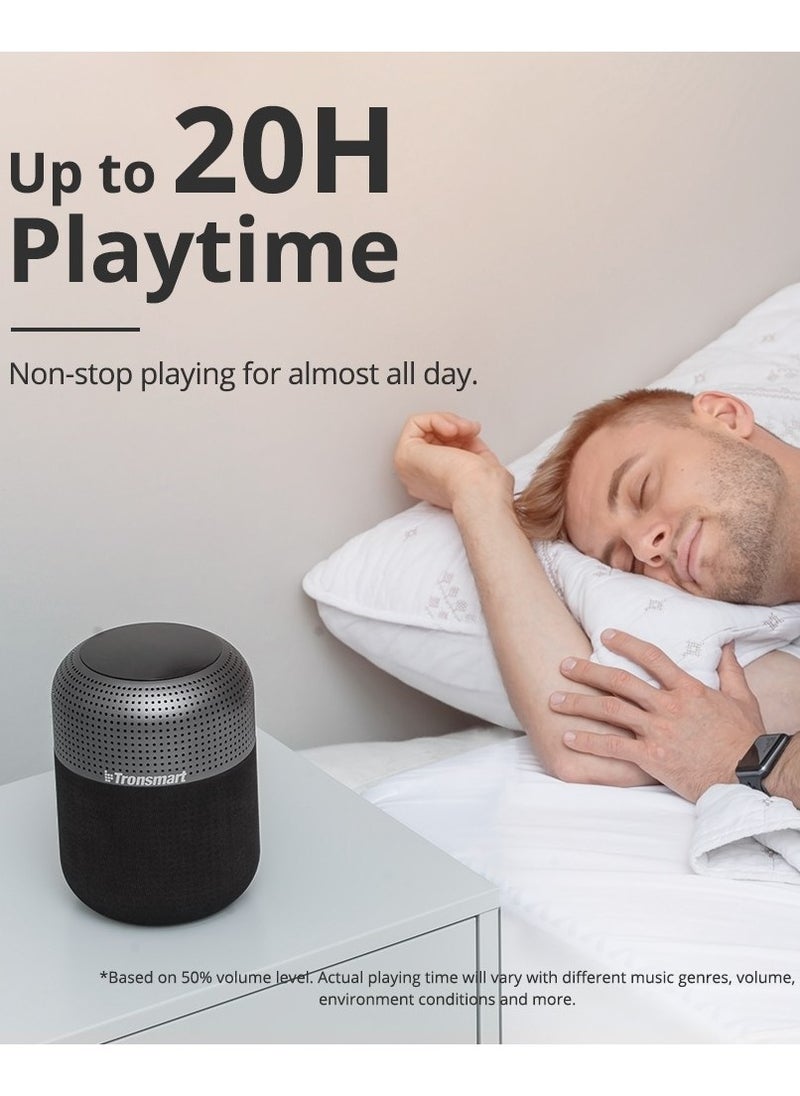 Tronsmart - Tronsmart Element T6 Max 60W Bluetooth & Wi-Fi Speaker - Black | 360° Sound, IPX5 Splash-Resistant, Up to 20 Hours Playtime, NFC & Voice Assistant Support, Elegant Design - Image 1